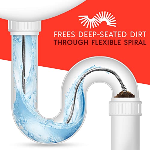 image for MEISTERFAKTUR drain snake [24 FT] - with drill attachment - Ideal plum