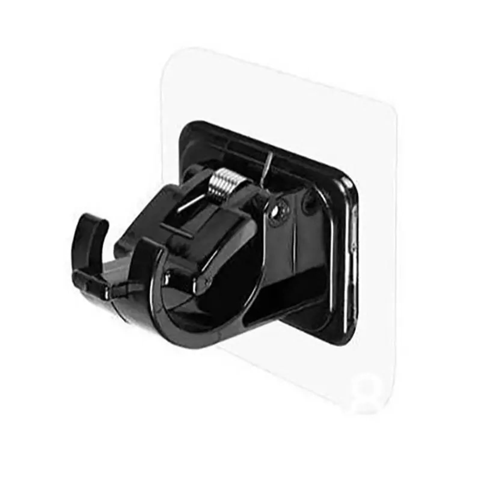 Gbrcen Curtain Rod Brackets 100pcs Curtain Rod Hook Punching-free Curtain Rod Rack Household Wall-mounted Bracket Clip Door Curtain Telescopic Curtain Hooks(Black)