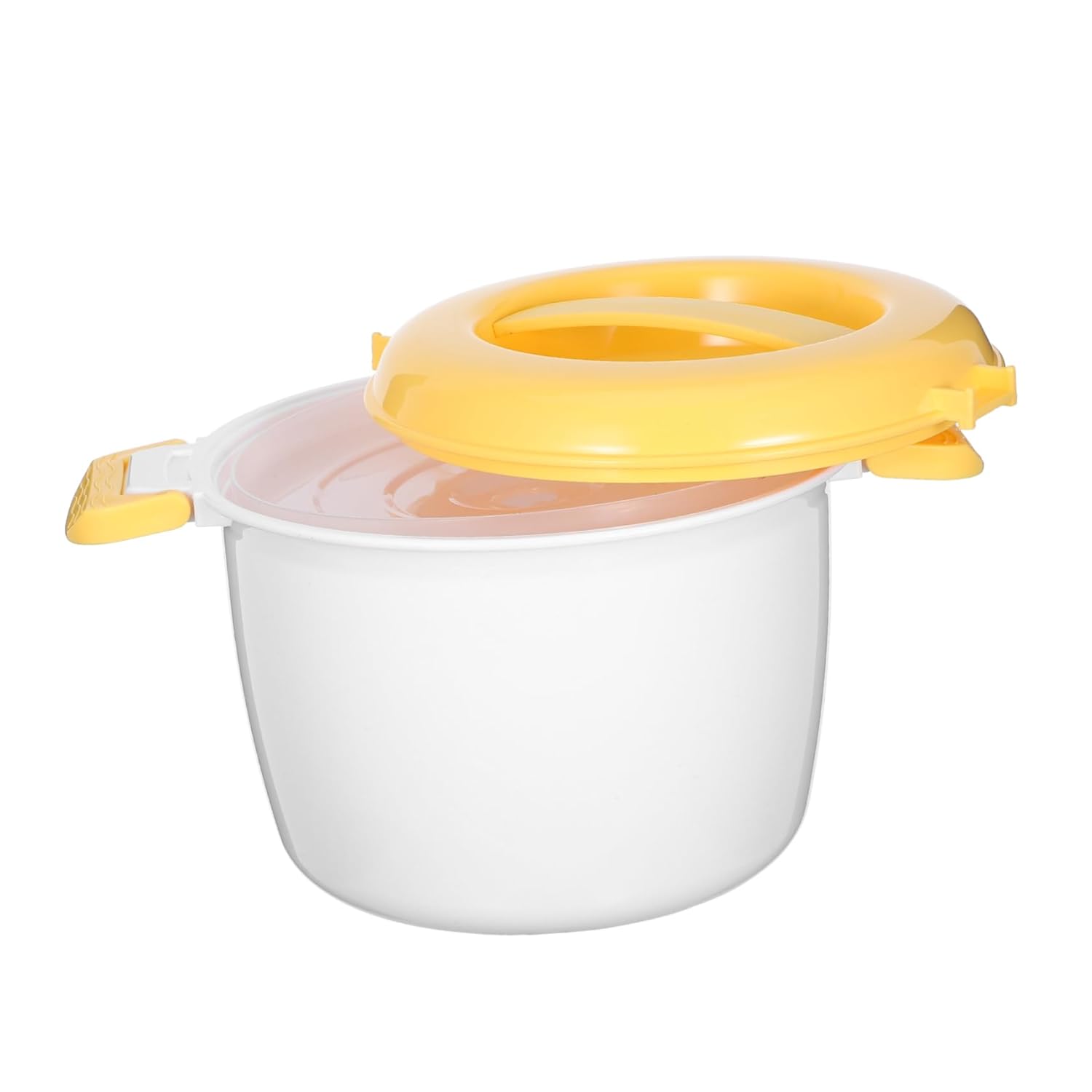 Luxshiny Multifunctional Microwave Rice Cooker Small Plastic Food Container High Temperature Resistant for Pasta Veggies Porridge and Healthy