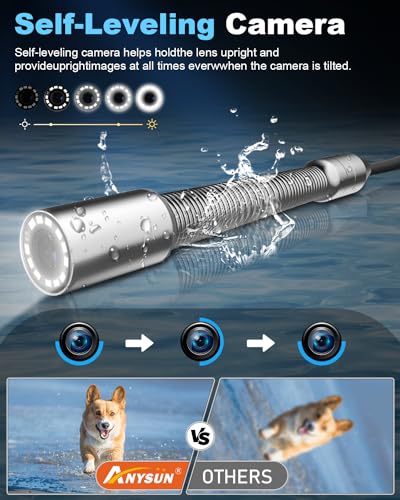 Anysun SY5100DJKABTX-50M-5C-BK Self-Leveling Sewer Camera thumb #1