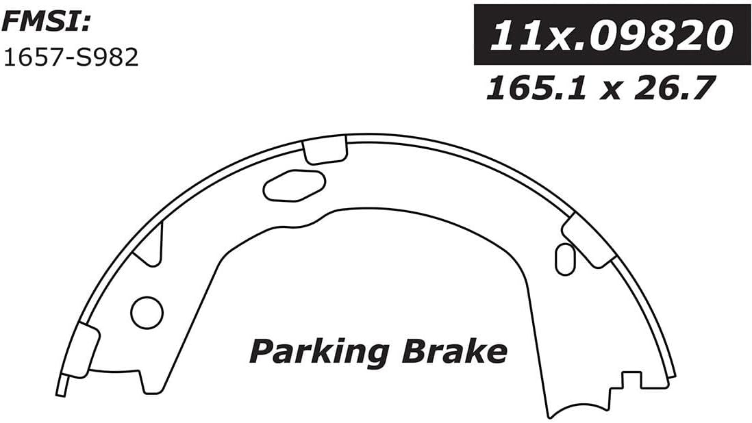 Rear Parking Brake Shoe for Kia Optima 2011 2012 2013 2014 2015 2016 for Hyundai Sonata,Azera 2009 2010 2011 2012 2013 2014 2015 2016 2017 1 Piece