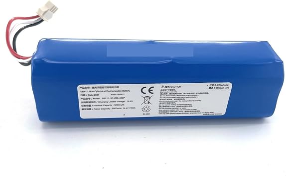 Robot Vacuum Cleaner Battery 5200MAh/14.4V/72wh Compatible for Laresar L6pro Handheld Vacuum Cleaner Rechargeable Battery Fittings, fu88yyun01