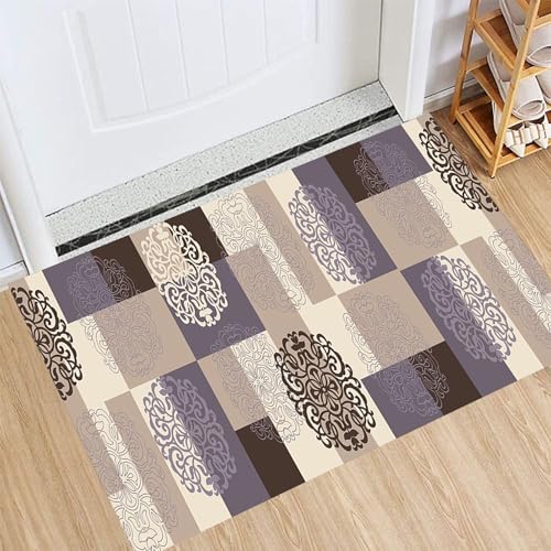 Alfombra lavable antideslizante 40x330 de tacto suave vintage para una cocina limpia y segura 8