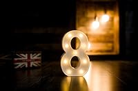 Vista 57 de Foaky LED Letter Lights Sign Marquee Light Up Letters Sign for Night Light Wedding/Birthday Party Battery Powered Christmas Lamp Home Bar