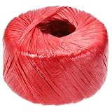 sourcing map Polyester-Nylon-Kunststoff-Seil, 100 m, Nylonschnur, Haushalt, gebündeltes Polypropylen-Garn für Haushalt, Garten, Binden, Gartenhandwerk, Rot