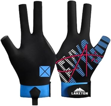 3 Finger Snooker Gloves, Unisex, For Left Hand Non-slip, High Elasticity, Breathability, Adjustable, Thin Design, Competition Sports Gloves, Billiard Accessories, Left Handed, Integrated Game