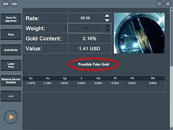 Gold Purity XRF Analyzer Meter Platinum Silver Content Test Machine