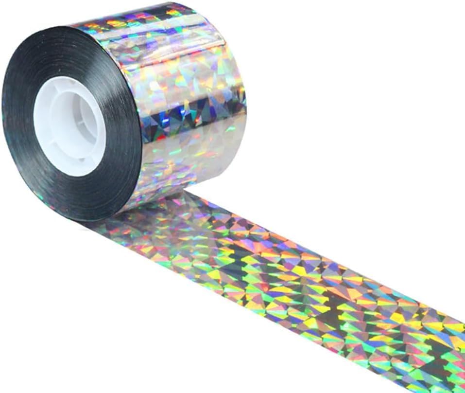 350FT Bird Scare Tapes Bird Repellent Deterrent Reflective Tape Reflective Device Double Sided for Keeping Away Unwanted Birds for Garden and Farm (4.8CM)