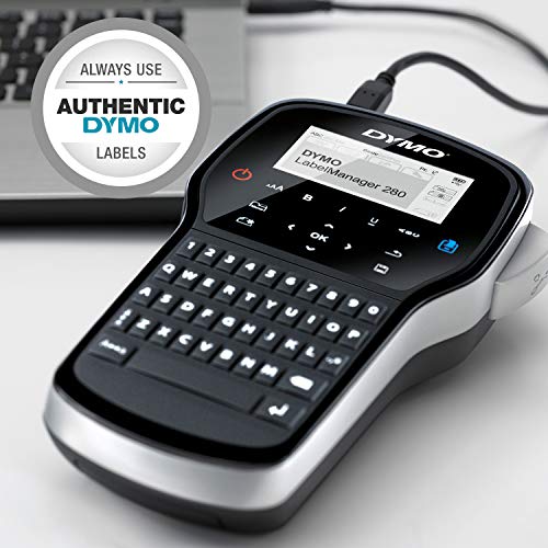 DYMO Label Maker LabelManager 280 Rechargeable Portable Label Maker Easy-to-Use One-Touch Smart Keys QWERTY Keyboard PC and Mac Connectivity For Home & Office Organization by DYMO - Image 2