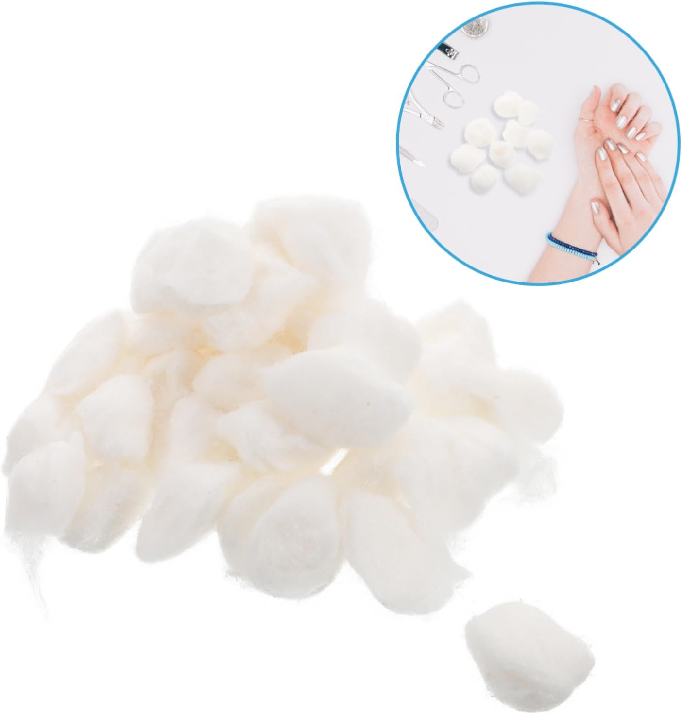 Ipetboom 500g Soft Cotton for Nail Polish Removal Makeup Remover for Gel Polish for and Daily Use