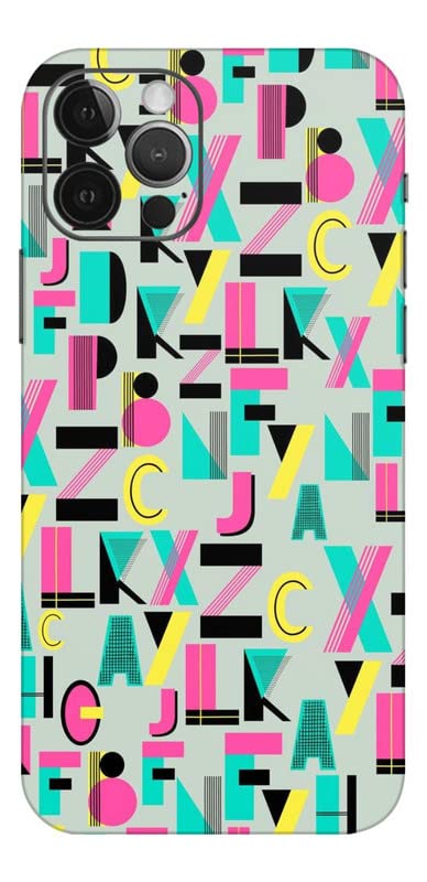 Image of Mobile Skin Sticker Compatible with Apple iPhone 12 Pro Skin Not Back Cover, Camera & Back Protector Mobile Skin Wrap; iPhone 12 PRO-KE-105