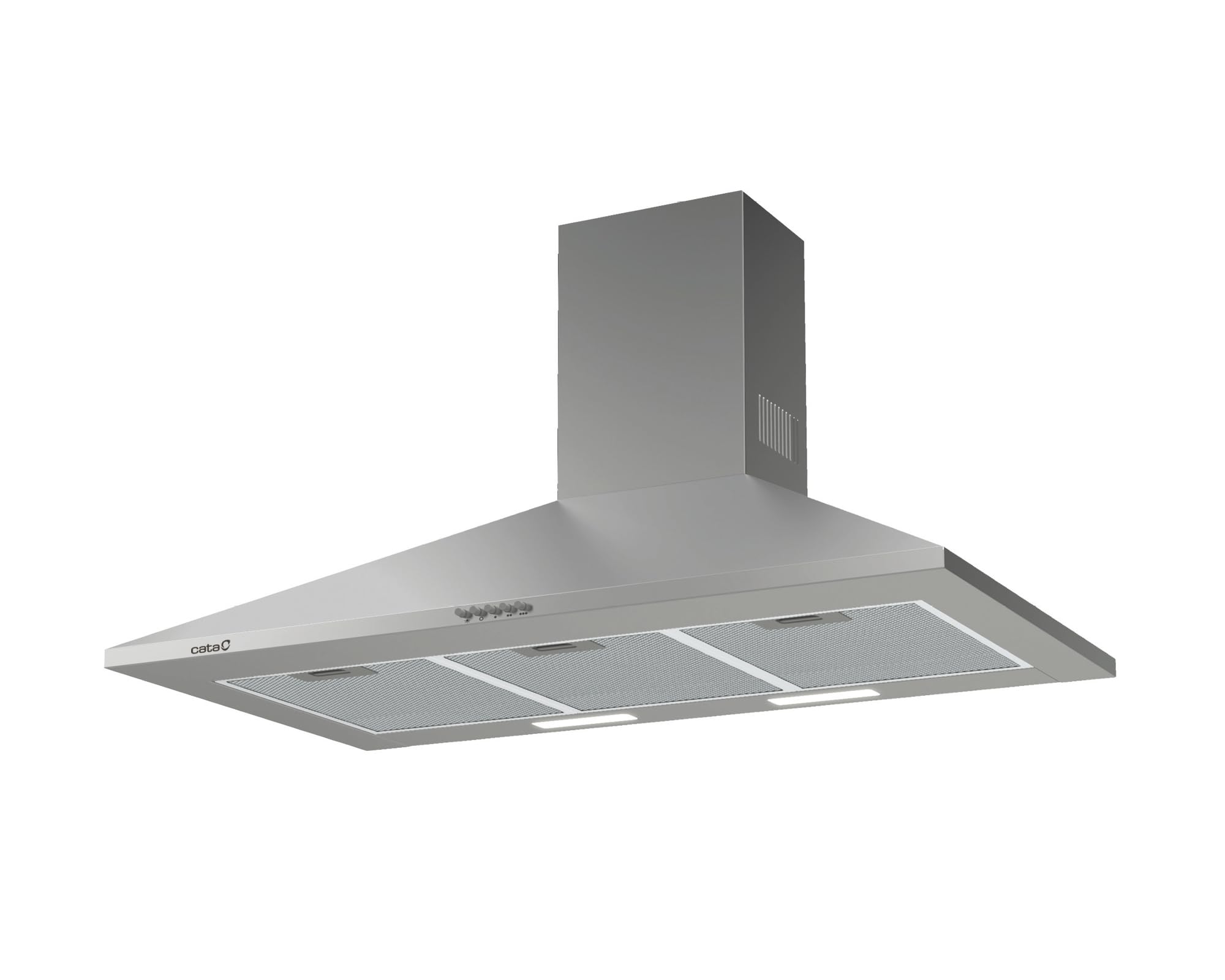 CATA OMEGA 900 645 m³/h Wall-mounted Stainless Steel C – Hood (645 m³/h, Ducted/Recirculating, D, A, B, 71.8 dB)
