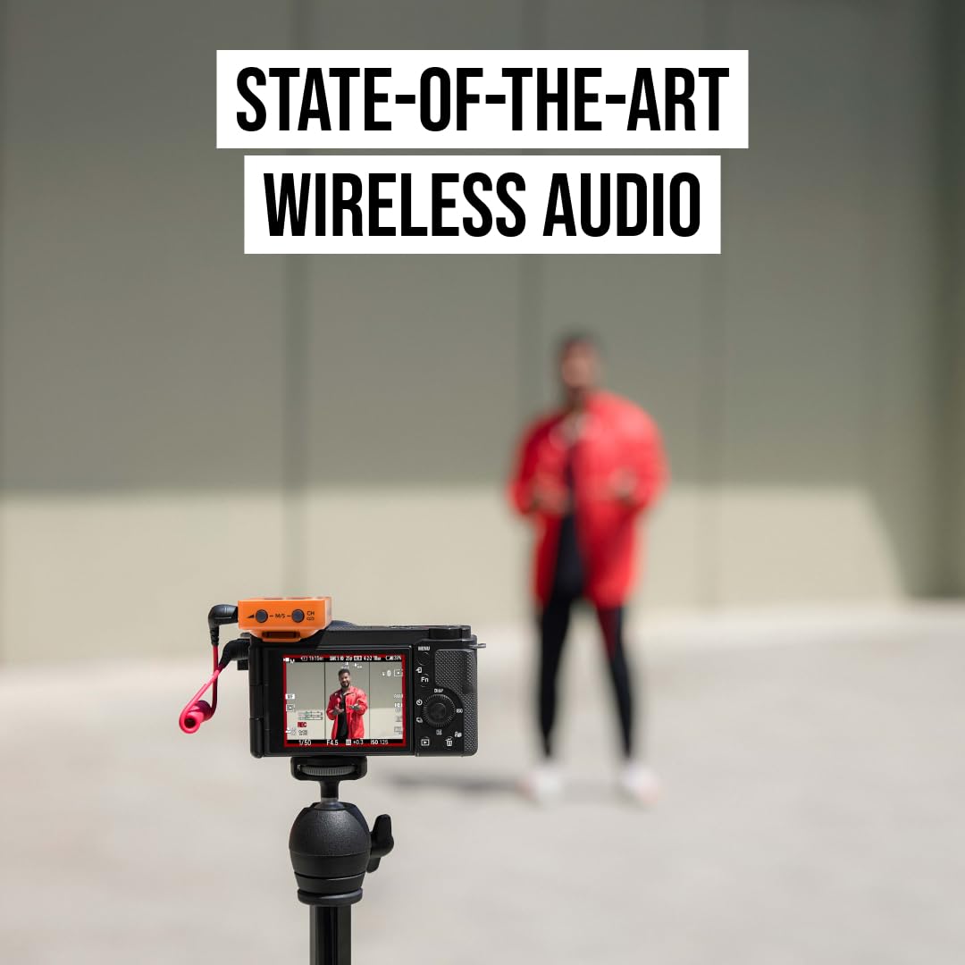 RØDE Wireless GO II Ultra-compact Dual-channel Wireless Microphone System with Built-in Microphones, On-board Recording and 200m Range for Filmmaking, Interviews and Content Creation: Wireless GO Gen 3 Orange