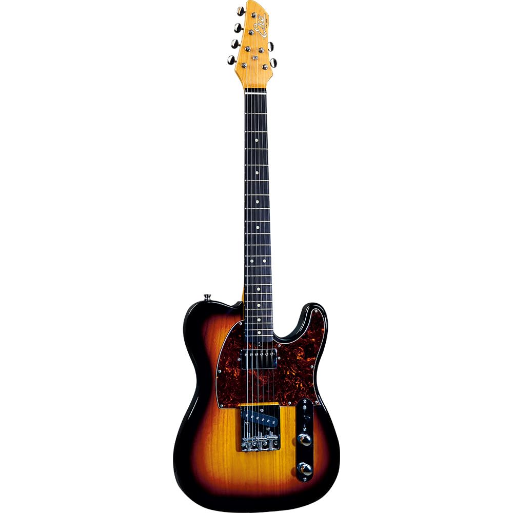 EKO GUITARS - Tero V-NOS Sunburst, Chitarra Elettrica, Serie "Original V-NOS", Corpo in Pawlonia, Manico in American Rock Maple, Tastiera 22 Tasti in Resina Eko WPC, Colore Sunburst