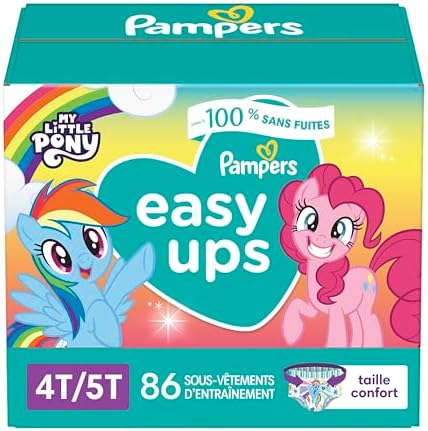 Pampers Easy Ups Training Underwear Girls Size 6 4T5T, 86 Count - 1