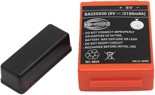 Miniatura 2 de YICUAA - Batería recargable Ni-Mh de 6 V, 2100 mAh, BA225030, batería radiomática HBC, BA225030 para grúa HBC, control remoto, bomba de camión