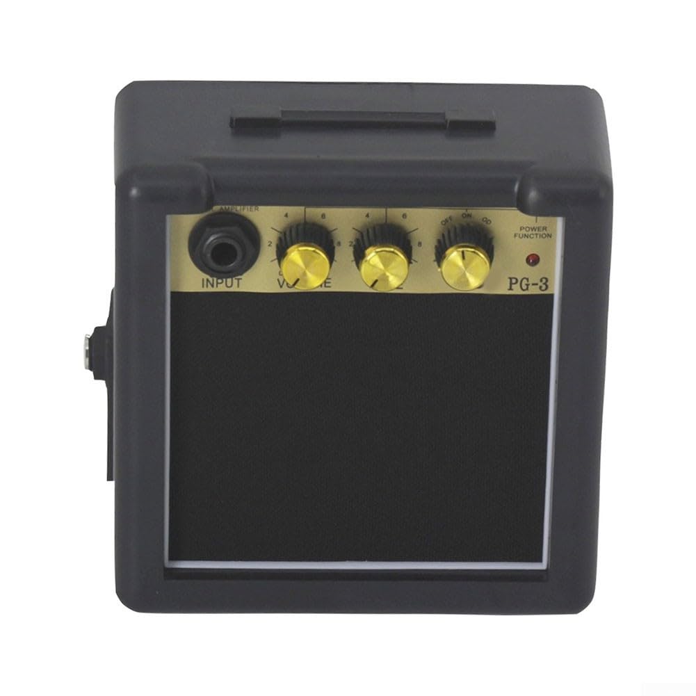 Altavoz de amplificador de guitarra en miniatura, excelente sonido, práctico para colgar, color negro