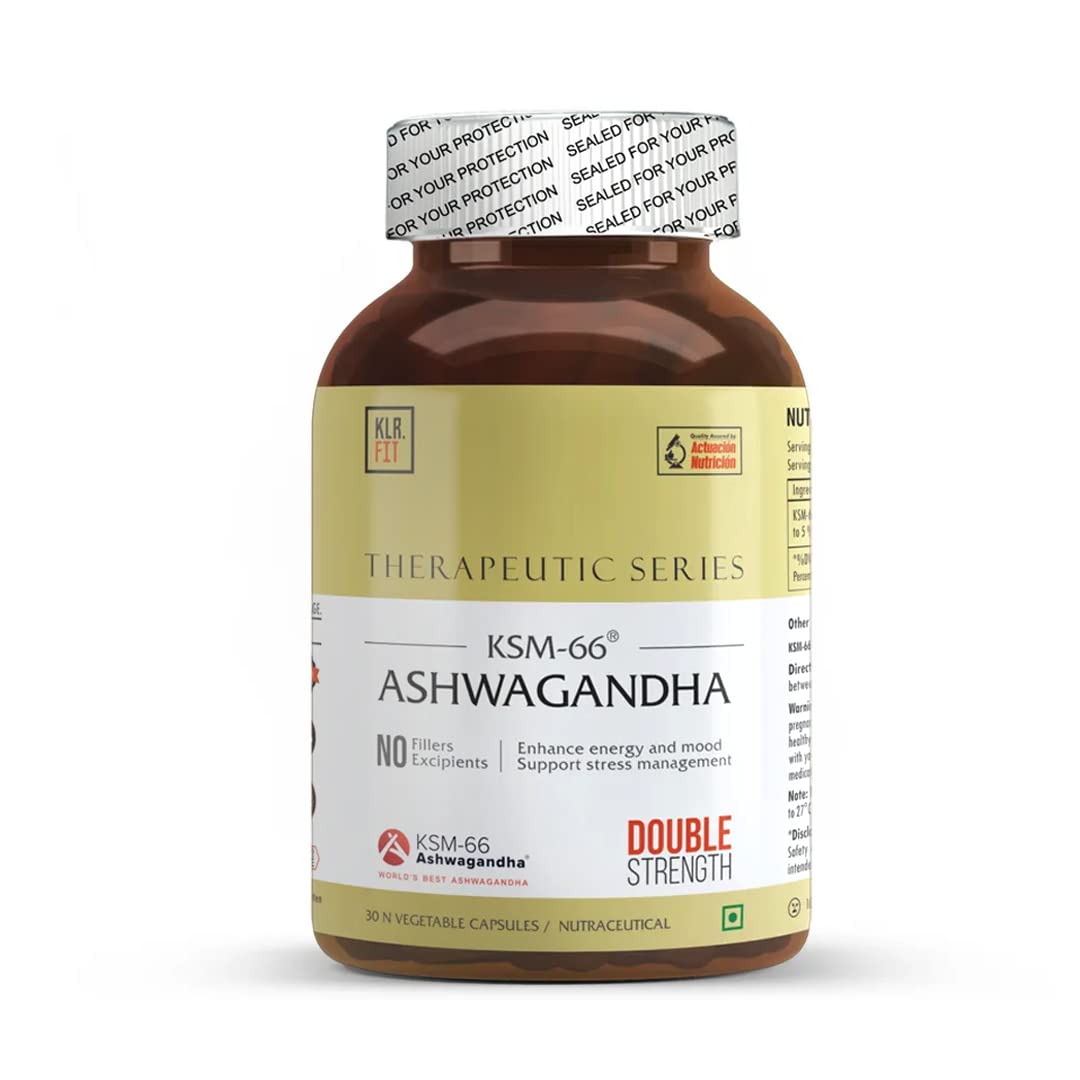 Klr.Fits KSM 66 Ashwagandha Organic Capsules I 1200 mg for Extra Strength & Power I Ashwagandha Original Capsules for Men & Women I Pure & Potent Stress Relief | Rejuvenates Mind & Body (B08ZNL63W7) Amazon Price History, Amazon Price Tracker