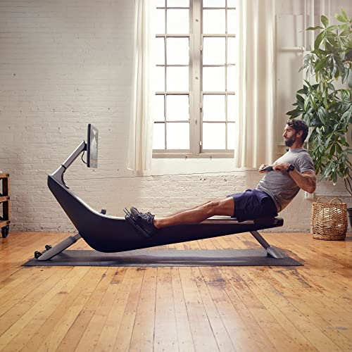 Image of Hydrow Under Machine Mat for Exercise Equipment, Non-Slip Exercise Mat for Stability and Floor Protection, Suitable for Rowing Machine, Treadmill, Bike and Home Workout (3'L x 7.5'W X 0.125' Thick)