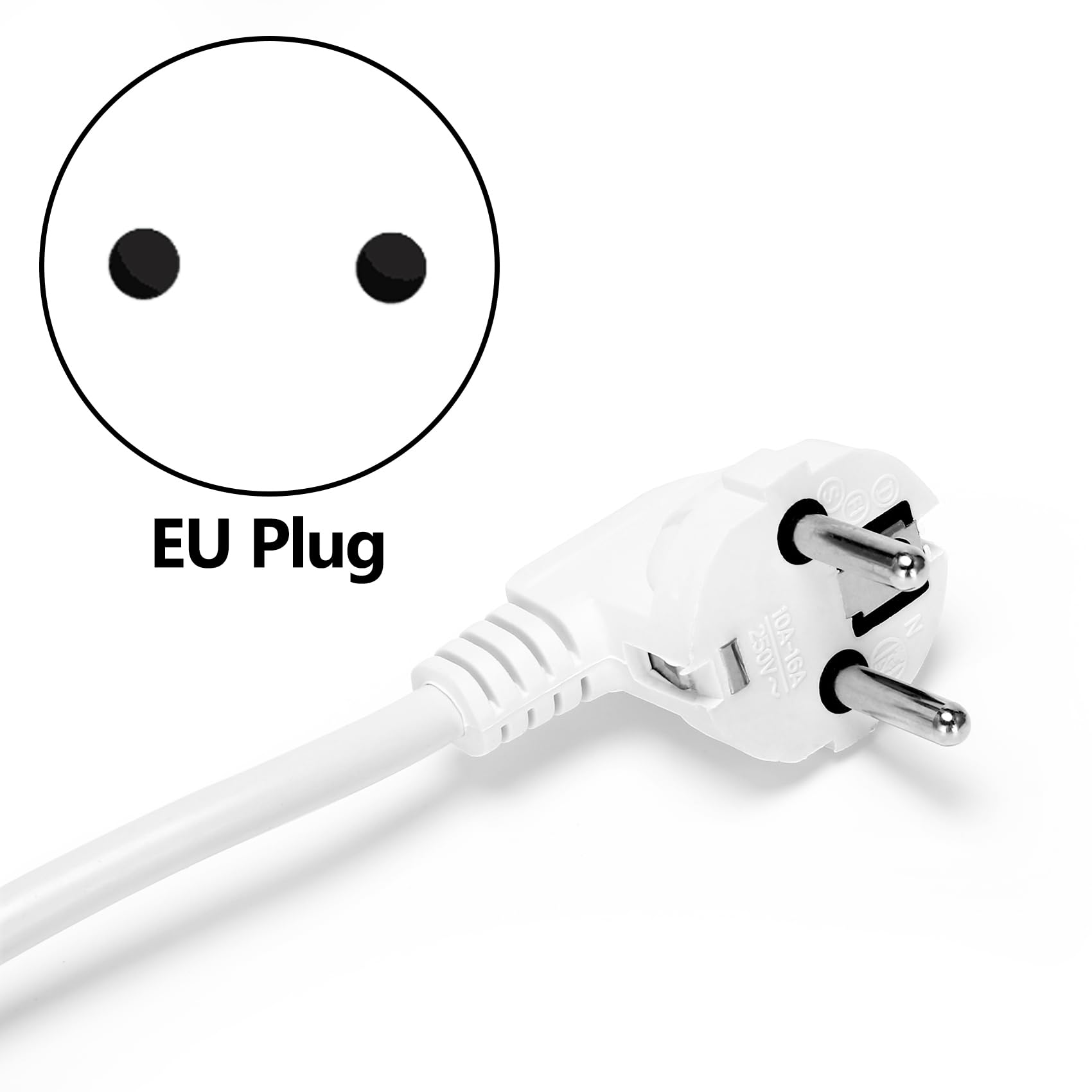 Listwa zasilająca z 4 gniazdami USB, 3000 W, 8 uniwersalnych gniazd, kabel zasilający 6,5 stóp, wtyczka EU