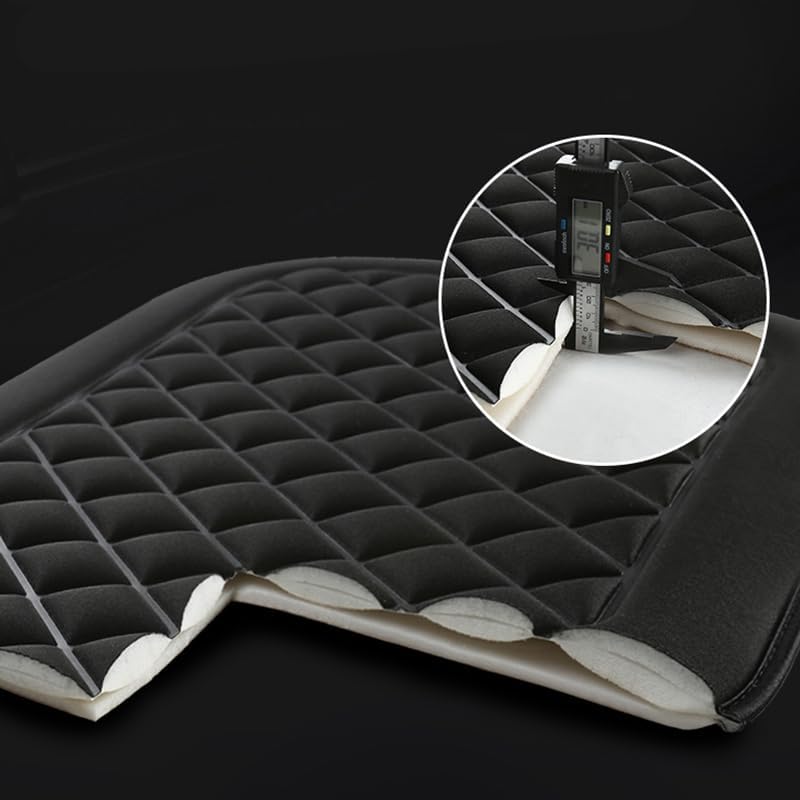 Cuscino Sedile Auto Per Alfa Romeo Giulia/Giulietta/Mito/Stelvio - 3 Pezzi, Antiscivolo, Traspirante, Nero