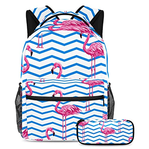 Sac à dos lycée et université avec sangle réglable et trousse Couleur 9