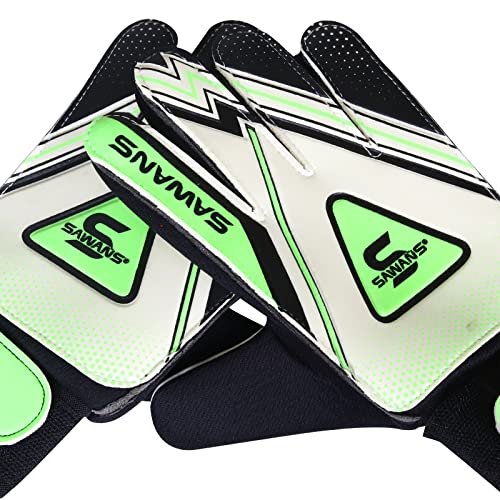 SAWANS Football Goalkeeping Gloves Boys Kids Children Youth Adult Soccer Goalie Protection Goal Keeper Gloves Finger Support Wrist Junior Anti Slip Palm (Size 2 for 4 to 5 year old - Image 2