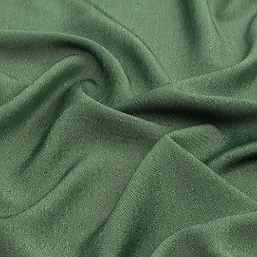 SUYOGI Tela de Mezclilla Imitación Tencel Tela Vaquera por Metro Tela Ligera Mezcla de poliéster y algodón Tela Vaquera para tapizar Mezclilla 150 cm de Ancho para Costura, Bricolaje(Color:Verde)