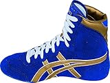 ASICS Men's Dave Schultz Classic Wrestling Shoe,Royal Blue/Gold,10.5 M US