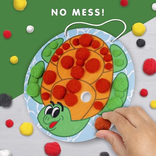Blue Marble National Geographic Kids Pom Poms Arts and Crafts Kit - Pom Pom Animals Toddler Craft Kit, Preschool Art, Toddler Crafts Ages 3-5, Crafts for Toddlers 2-4 Years, Pom Pom Pictures - Image 7