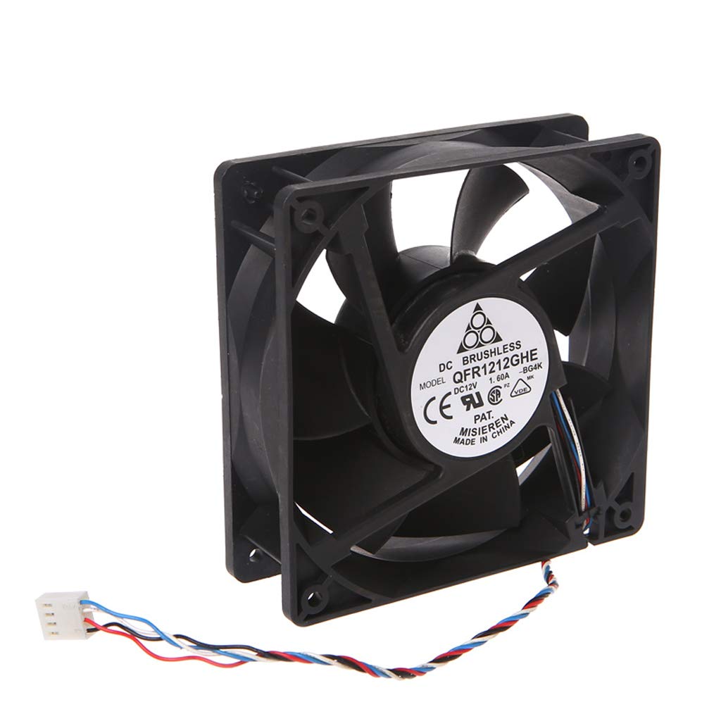 Yintiod120 x 120 x 38 mm Brushless DC 12 V 1.6 A PWM Server Fan for Delta AFC1212DE