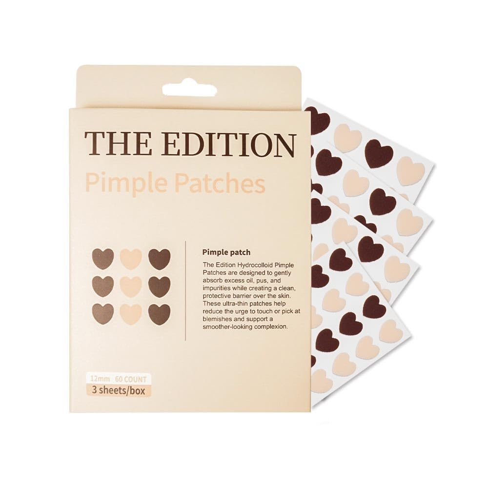 The Edition - Pimple Patches - Heart Shaped Hydrocolloid Pimple Extractor Cute Acne Spot Treatment for Overnight Zit