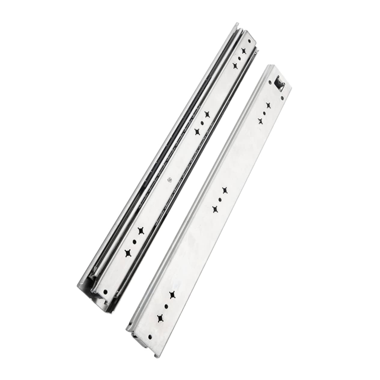 Correderas de Cajón de Acero Laminado en Frío y Abs, 2 Piezas