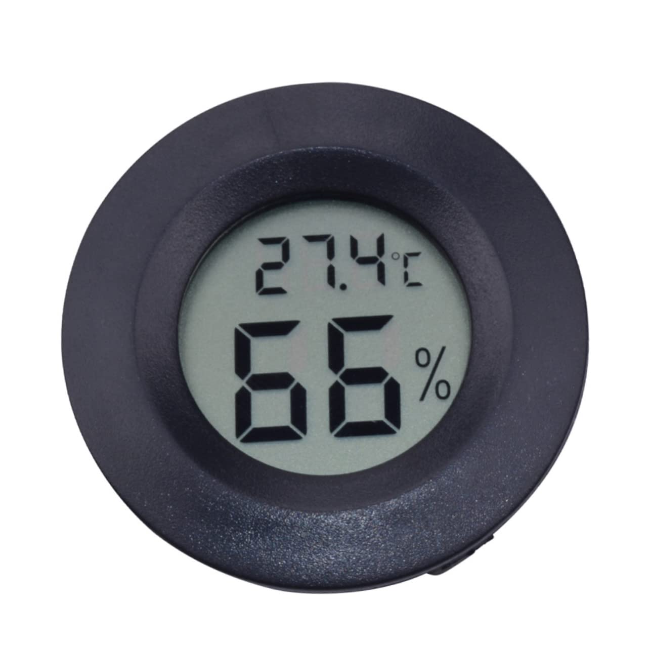 Thermomètre-hygromètre Numérique Rond pour Reptiles, 10pcs Noir