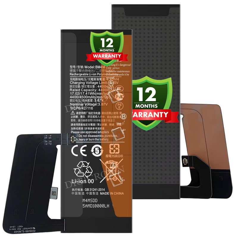 Image of Original BM4M Battery Compatible for Xiaomi Mi 10 Pro 5G (M2001J1G) - (4500mAh) - 1 Year Warranty DF7