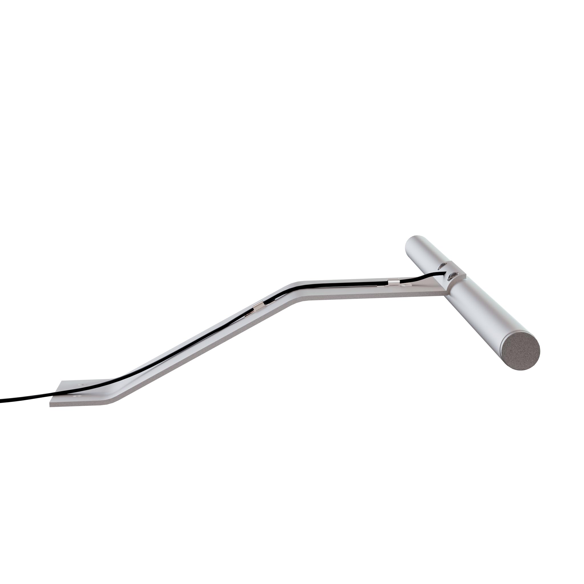 kalb | Lampada LED da superficie, 340 x 170 x 40 mm, lampada per armadi con modulo LED, 12 VDC, 4 W, 230 lm per lampada, con interruttore e alimentatore, grigio argento, per armadi (grigio argento