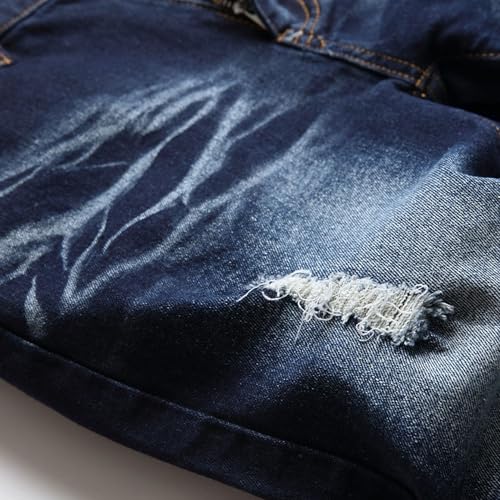 Men's Ripped Skinny Jeans Men's Stretch Slim Jeans Elastic Distressed Fashion Casual Straight Leg Pants4