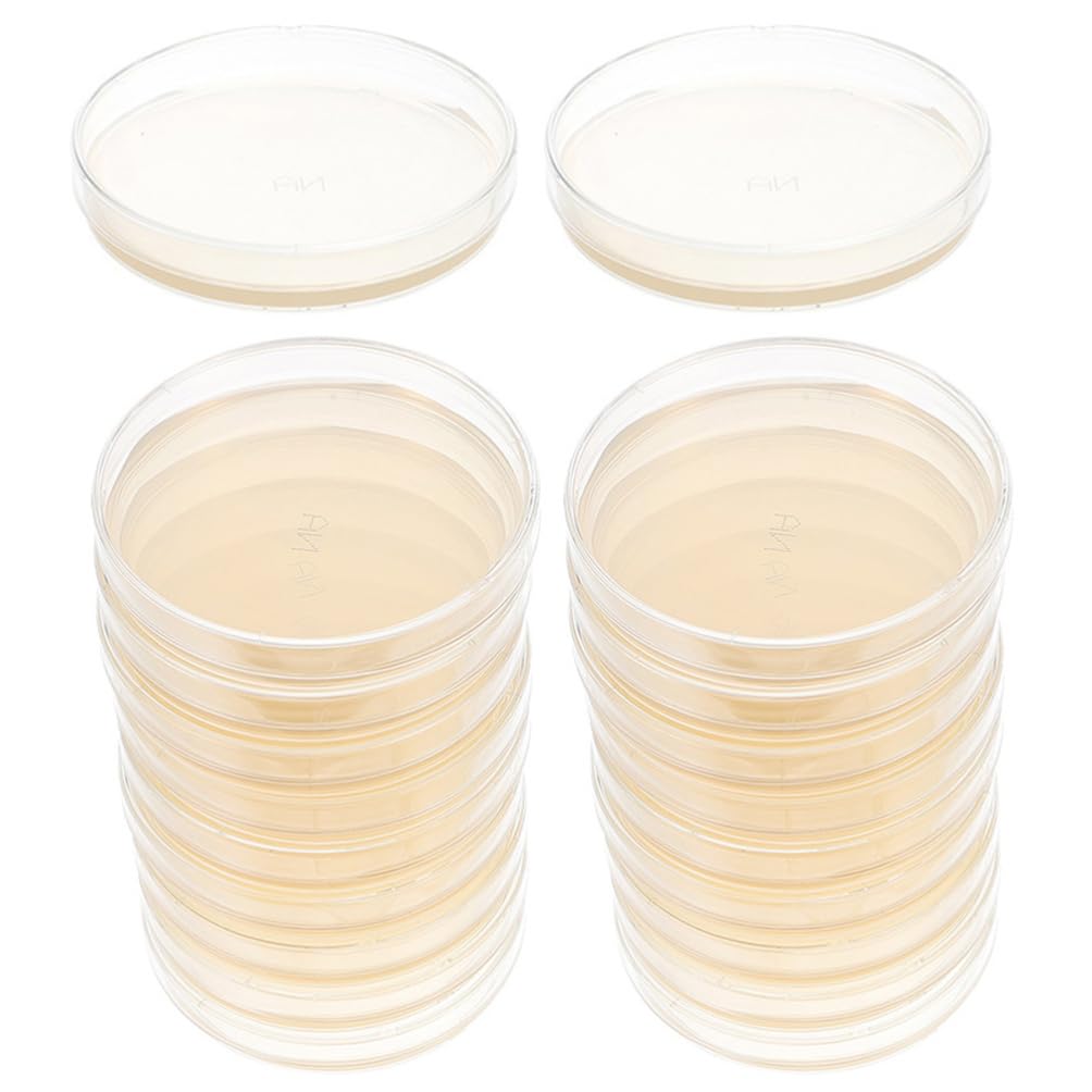 PartyKindom Piastre con Agar Nutriente Preversate 7cm 20 Pezzi per Esperimenti Scientifici e Uso in Laboratorio, Materiale Agar per Crescita Batterica Rapida