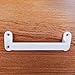 Pastlla 2Pcs Metal Gate Pulls Handle Shed Door Handle Cabinet Pulls for Cabinets Drawer Closet Wardrobe Door Pull - White, 4.17