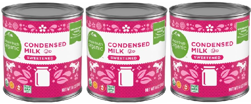 Organic Sweetened Condensed Milk (Pack Of 3 Cans) 14 oz.