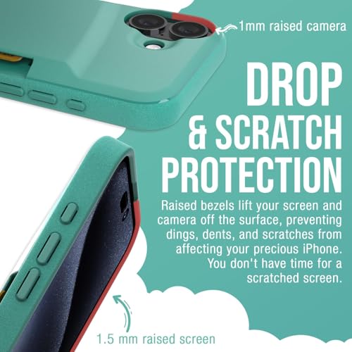 Smartish® iPhone 16 Plus Wallet Case - Wallet Slayer Vol. 1 [Slim + Protective] Credit Card Holder - Drop Tested Hidden Credit Card Slot Cover for Apple iPhone 16 Plus - So Jaded by Smartish - Image 3
