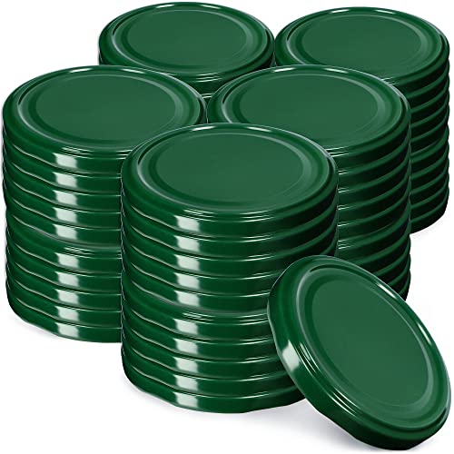 KADAX 50er Set Schraubdeckel TO66 ⌀ 66mm Grün – Twist-Off Ersatzdeckel für 235-900ml Einmach- & Marmeladengläser… – Ansicht 1