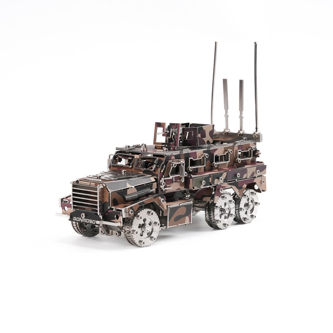 3D Metall Puzzle Erwachsene Militär Panzerfahrzeug Montage Kit 200+ Stück | FüR Modellbau-Fans Und Technikliebhaber RäUmliches Denken Und Geduld MilitäRfahrzeug-Design Stabiler Konstruktion