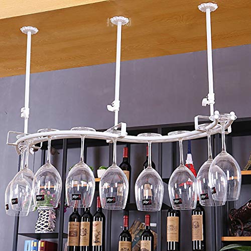 Soporte para botellas de vino de acero inoxidable blanco 55x20 cm