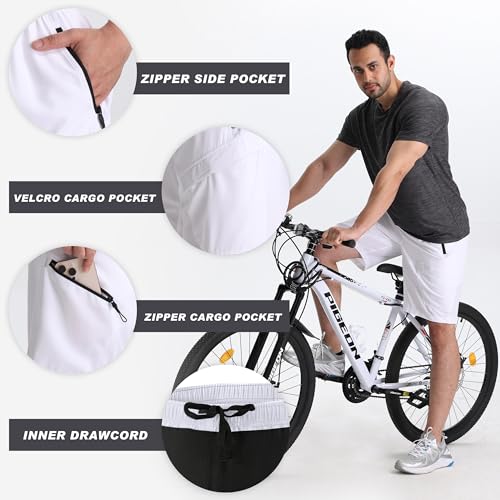 Image of Men's Mountain Bike Shorts 3D Padded Baggy Bicycle Riding Cycling Shorts Quick Dry Lightweight Biking Shorts