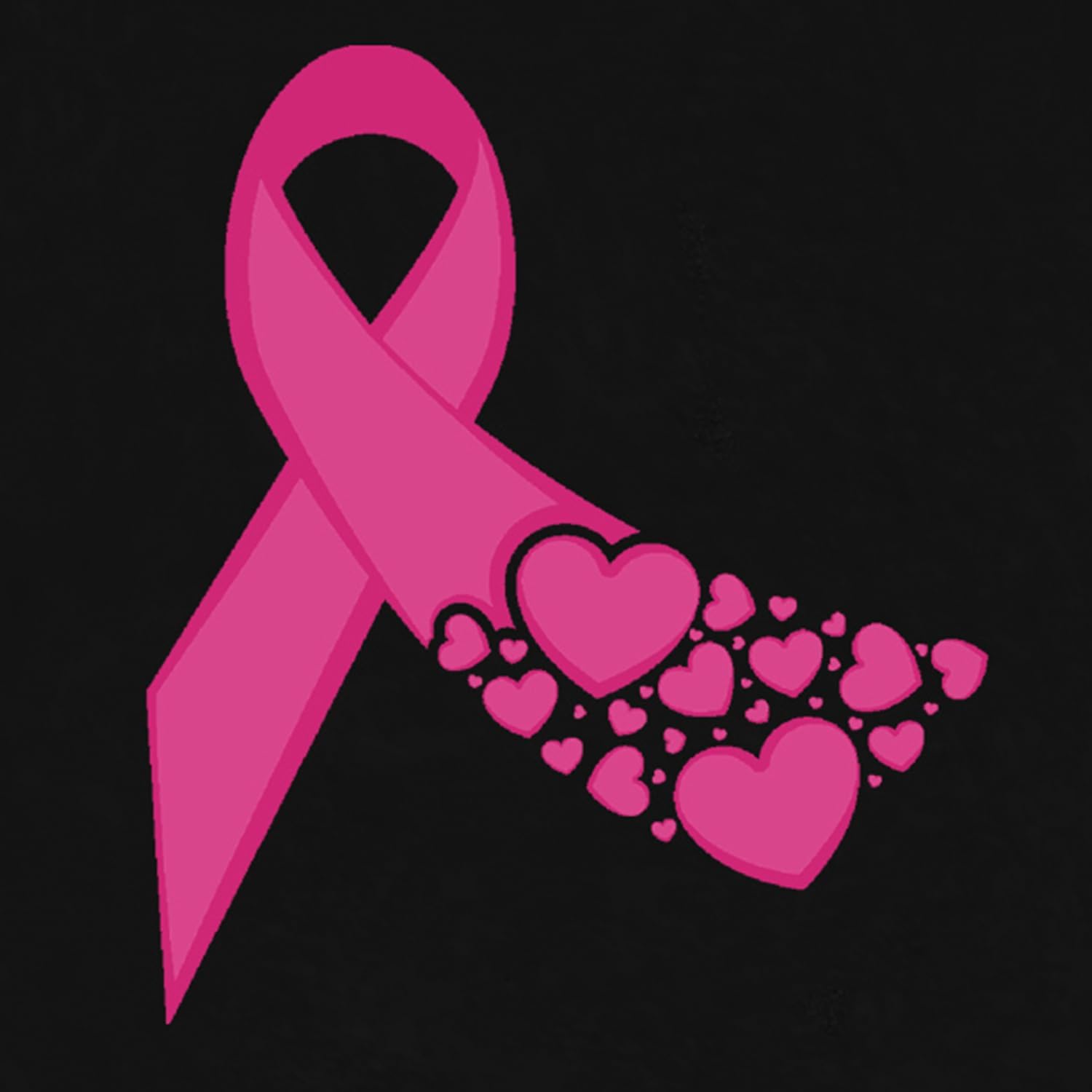 Breast Cancer Shirts for Women Breast Cancer Awareness T-Shirts Heart Pink Ribbon Tee Tops - Image 5