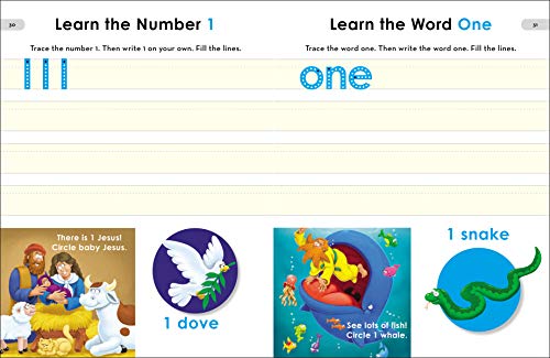 Image of The Beginner's Bible Preschool Workbook: Early Learning Activities for Reading Readiness, Numbers, Handwriting, and More