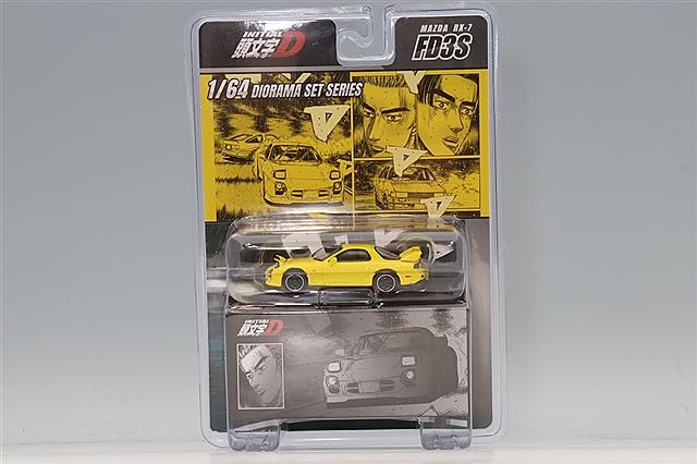 Mazda RX-7 FD3S Initial D 1/64 Keisuke Takahashi miniature VS Wataru Akiyama