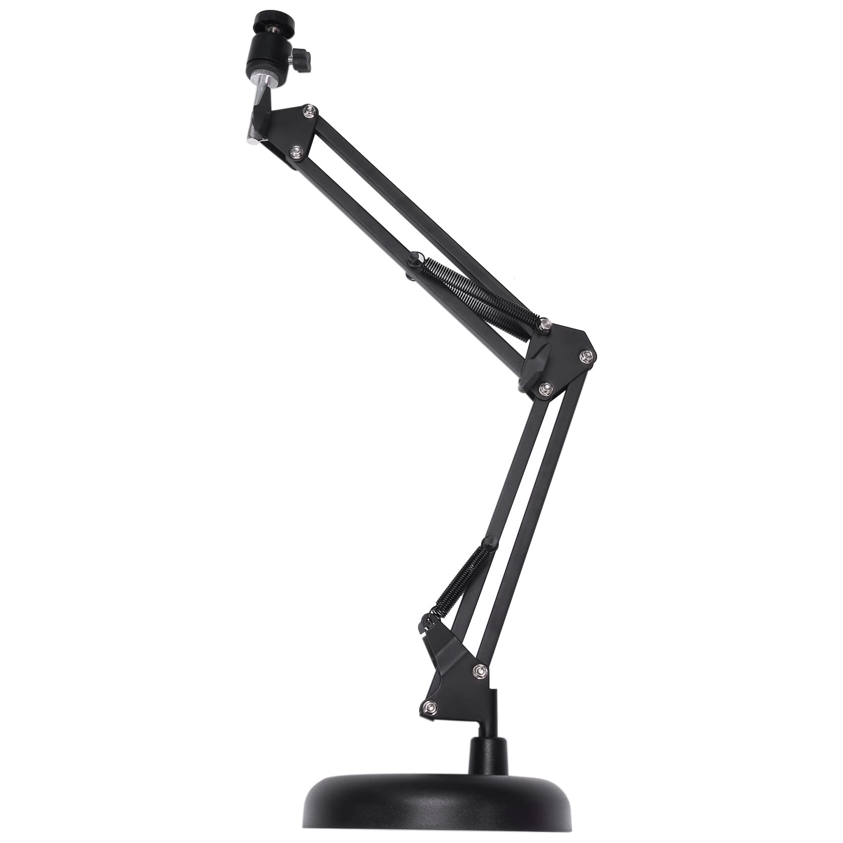 Webcam Statief – Schaararm Met Ronde Metalen Voet, Verstelbaar, 1/4 Inch, Geschikt Voor Webcam, Actioncam En Telefoon