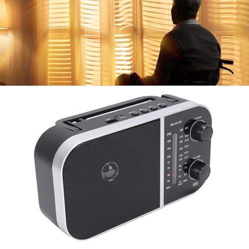 Radio portátil Zunate Retro AM FM SW 3 Bandas vintage Bluetooth miniatura 4